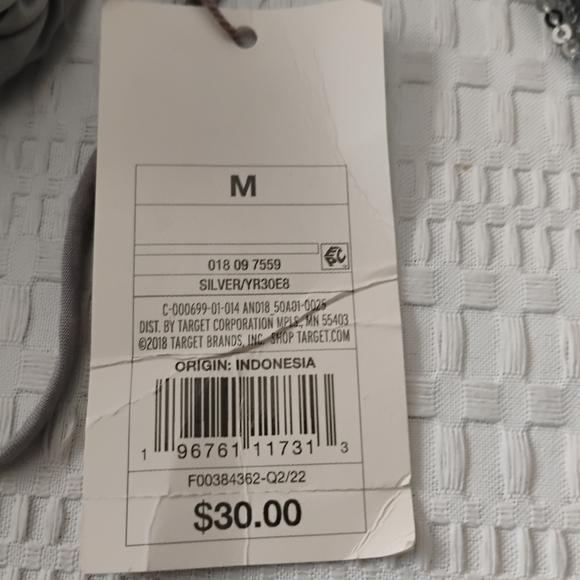 A New Day Silver Sequin Embellished Garment Size M - Picture 9 of 16